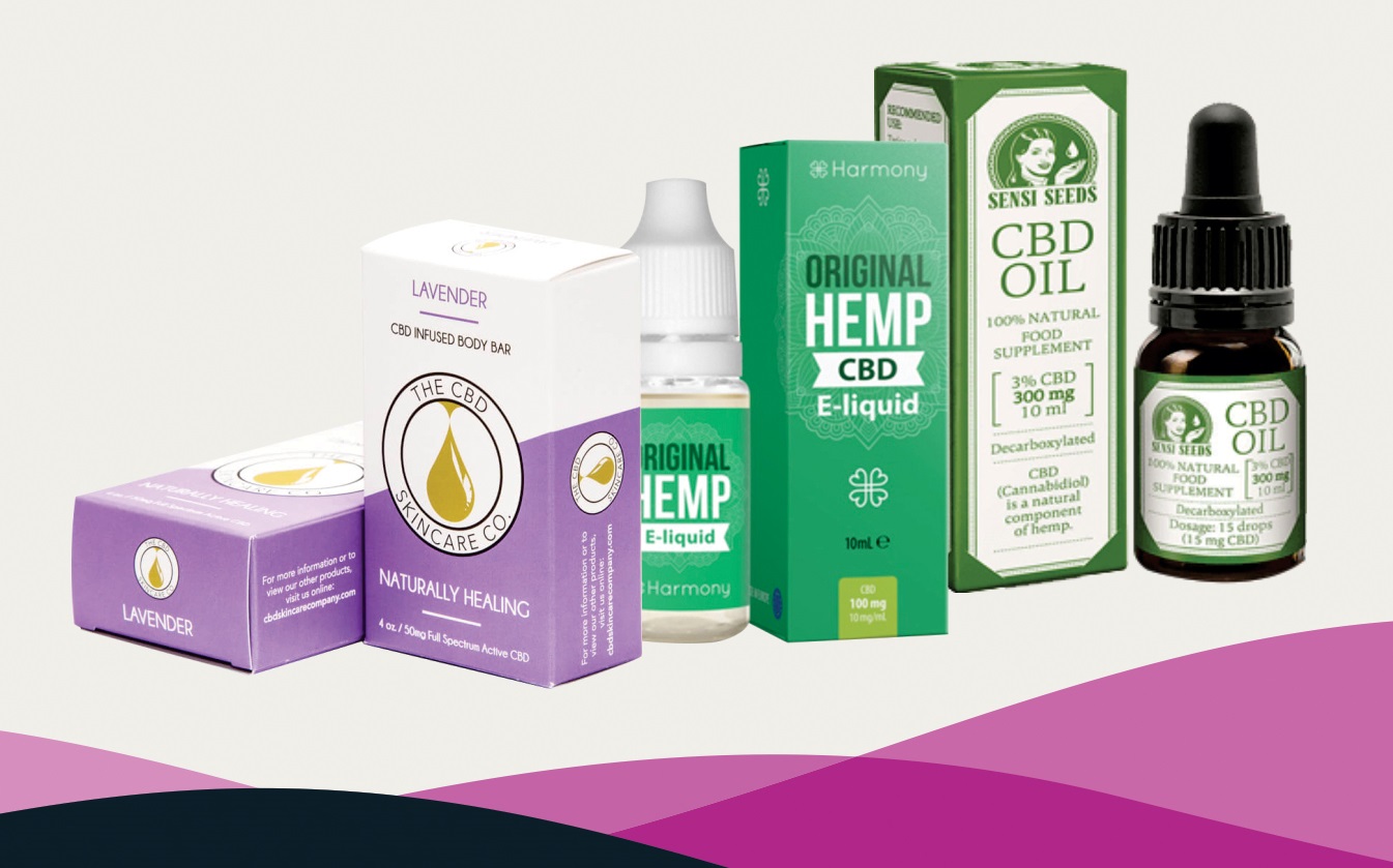 A image of cbd boxes in USA