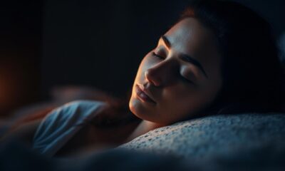 A girl having a restful sleep
