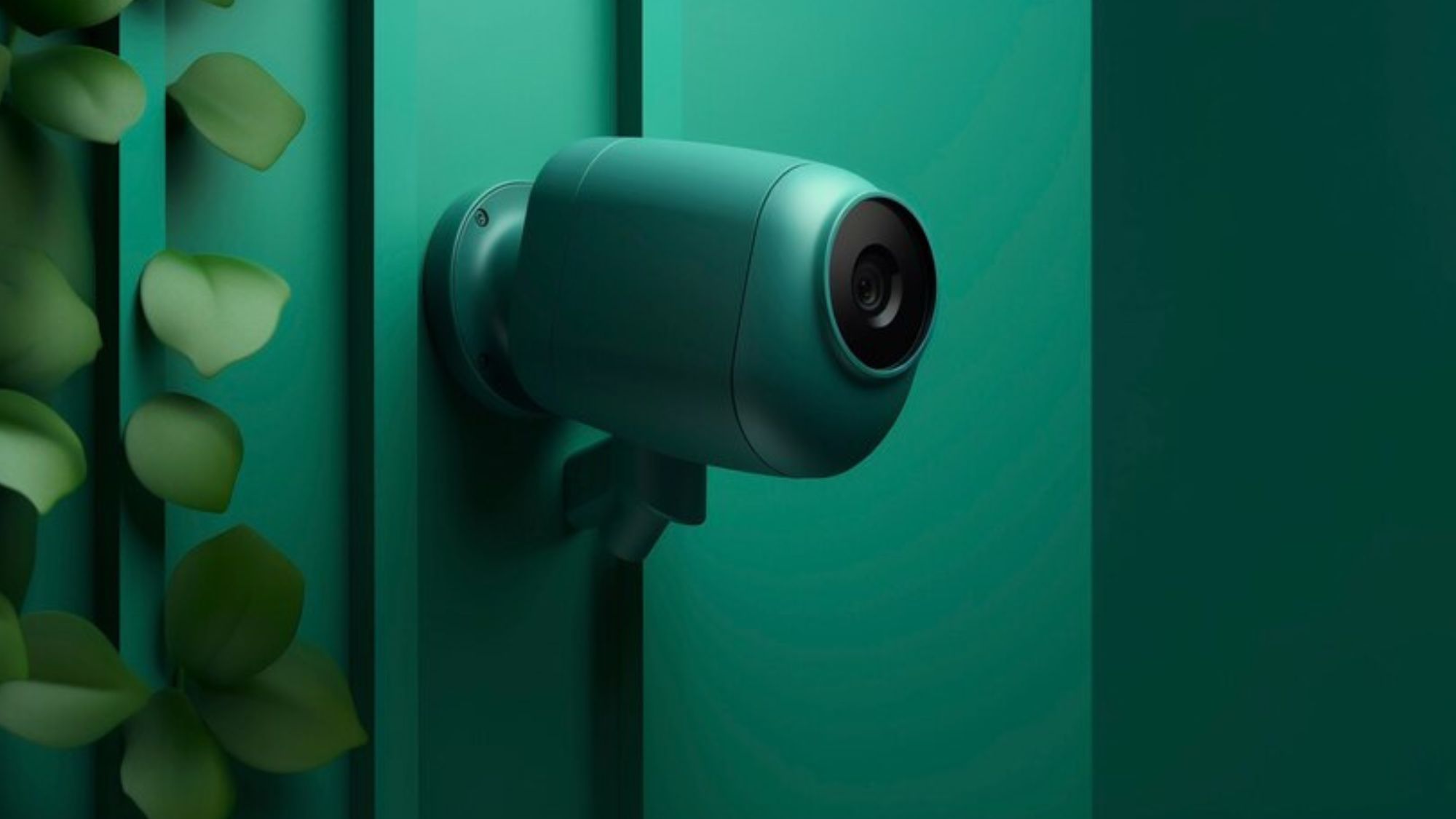 A wireless security camera symbolizing latest technologies on premises safety